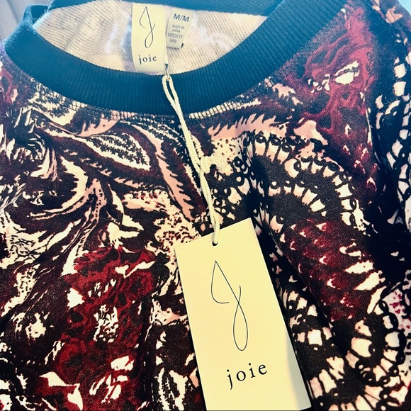 Joie NWT printed crewneck pullover - Picture 2 of 3